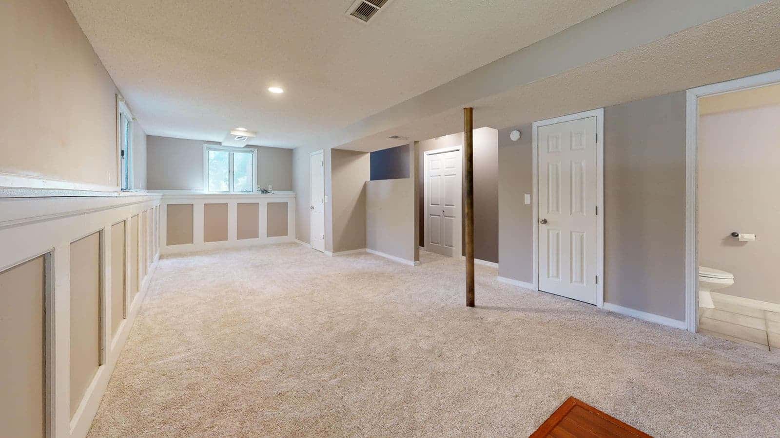 Finished basement in a Colorado home