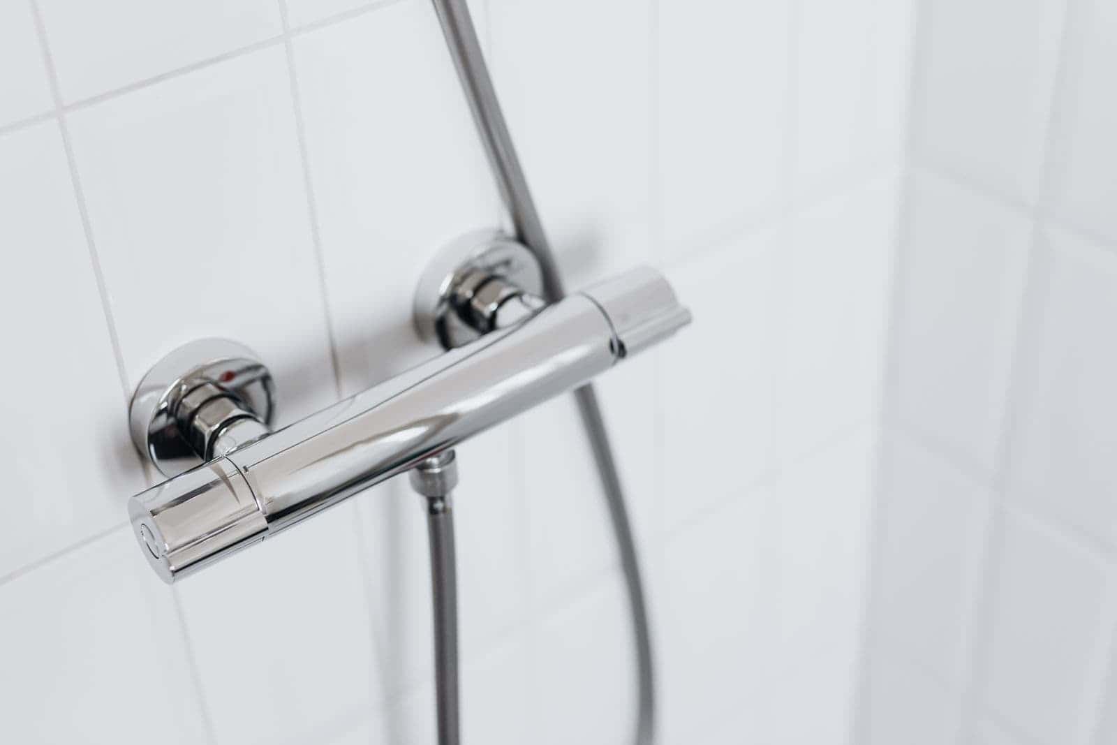 Chrome shower valve