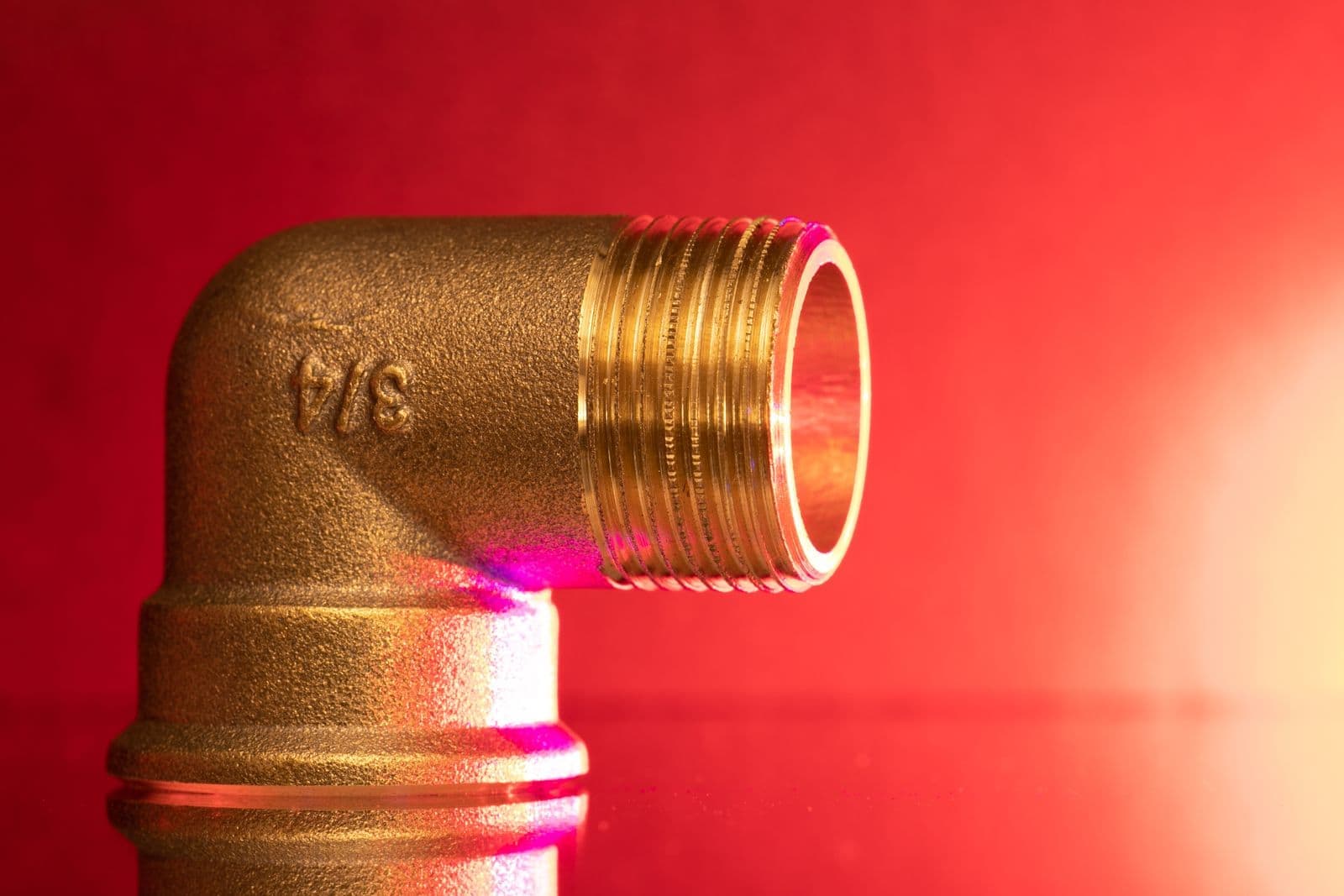 Brass pipe fitting