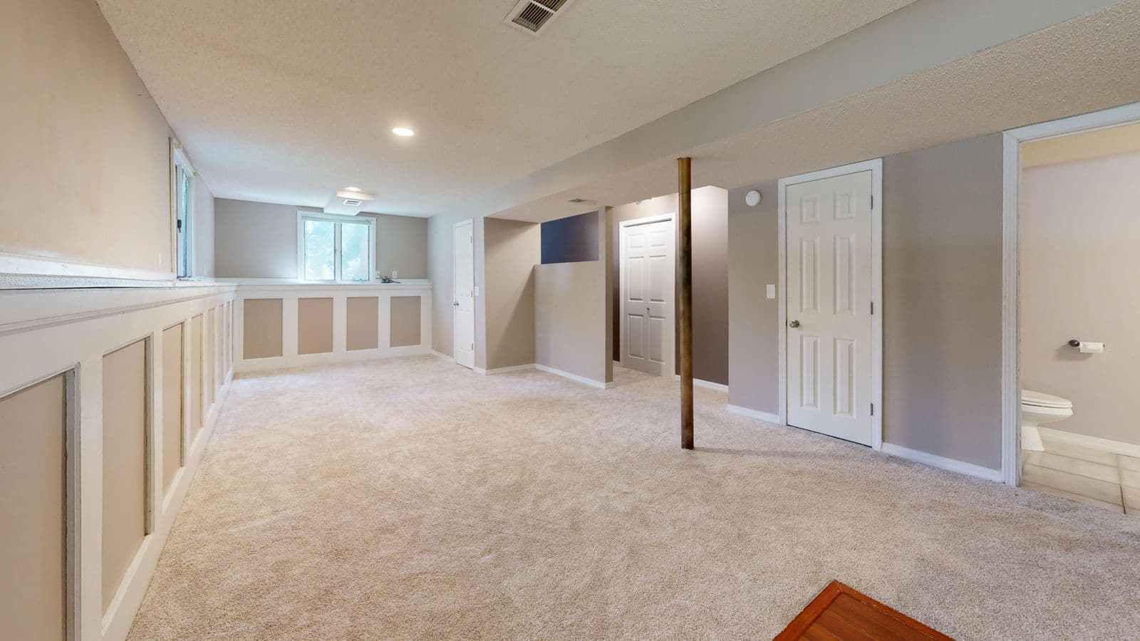 Finished basement in a Colorado home